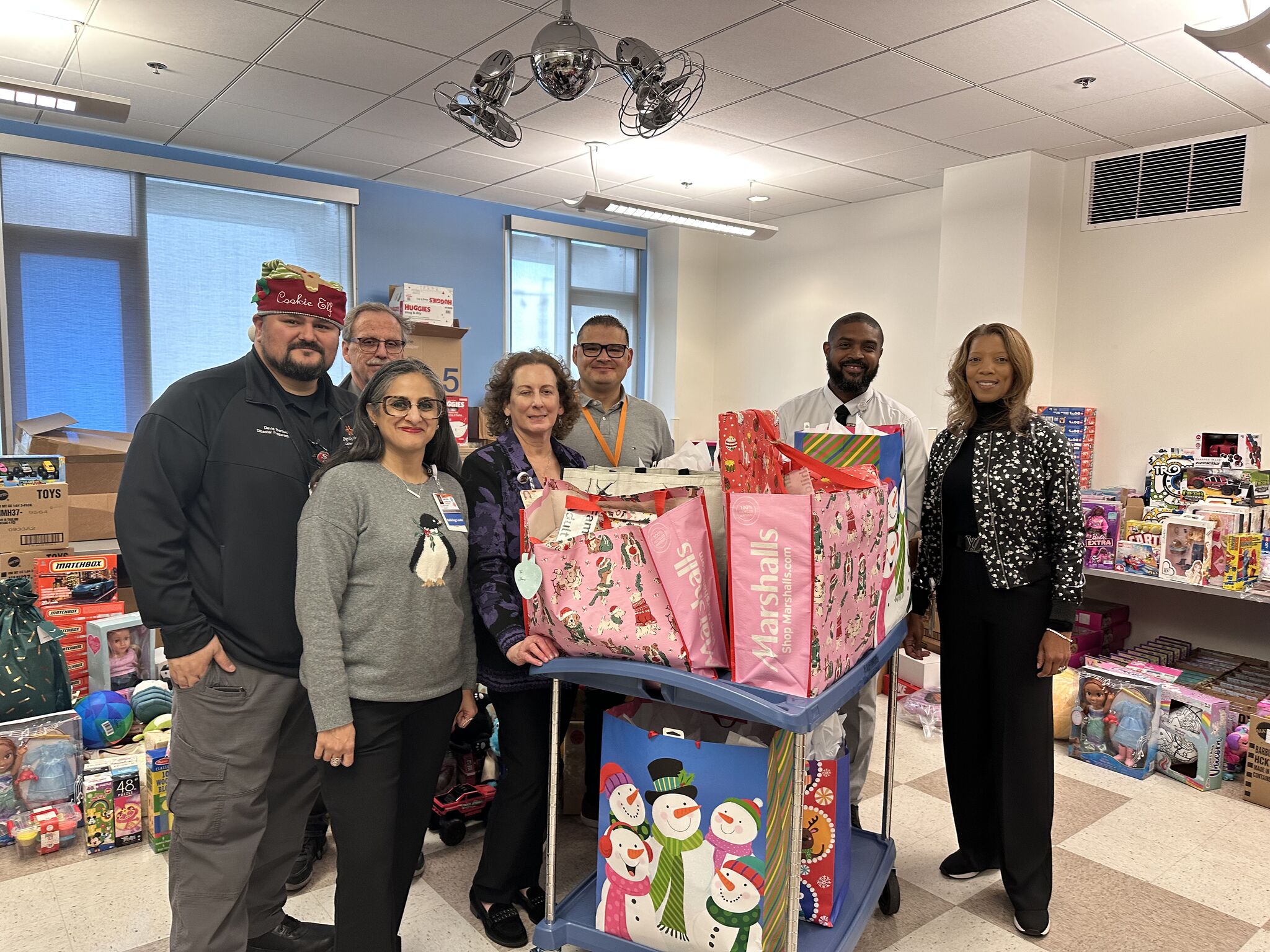 CHMC Operations Team donating gifts for Hope for the Holidays