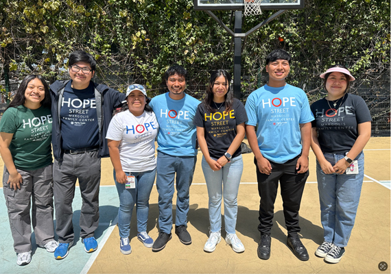 Seven of our former students who are now helping with the Summer of Science.